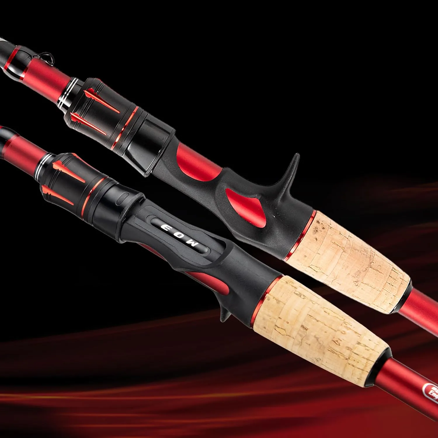 EOW XPEDITE LITE Portable Telescopic Fishing Rods & Combo, Spinning & Casting Fishing Poles, 24T Carbon Rod Blanks, Solid Carbon Tip, Split Cork Grips, Travel Rod, Combos with 5 1BB Spinning Reel