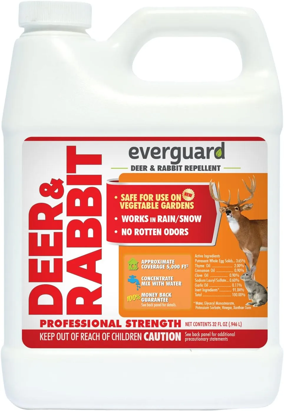 Everguard ADPC032 Concentrated Deer and Rabbit Repellent