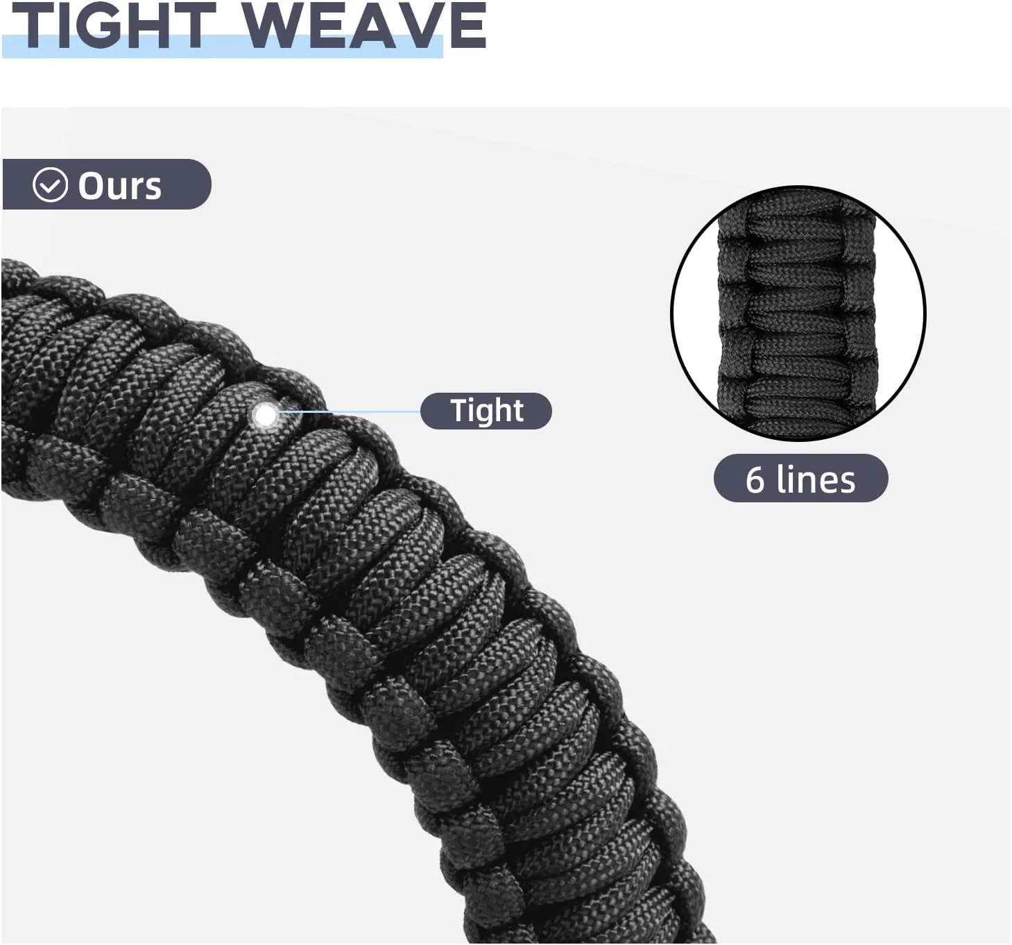 EZshoot Two Point Slings 550 Paracord Sling Adjustable Strap with Metal Hook and Solid Swivels for Outdoor