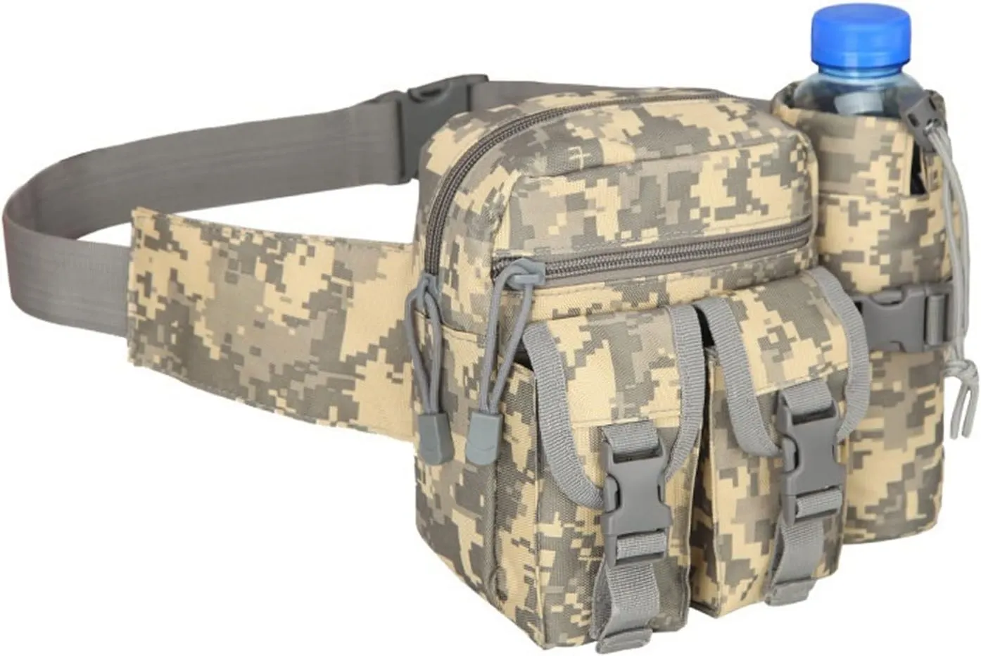 Fanny Pack Military Tactical Waist Bag Fanny Pack EDC Water Bottle Pouch Men Waterproof Outdoor Sports Running Hunting Fishing Hiking Bags (5)