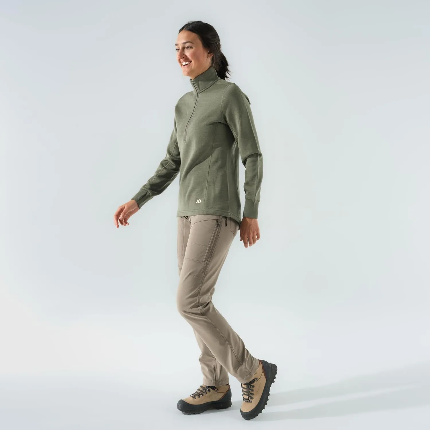 First Lite Women's 308 Lined Pant - Fleece-Lined Stretch Camo Hunting Pants with Hip Vents
