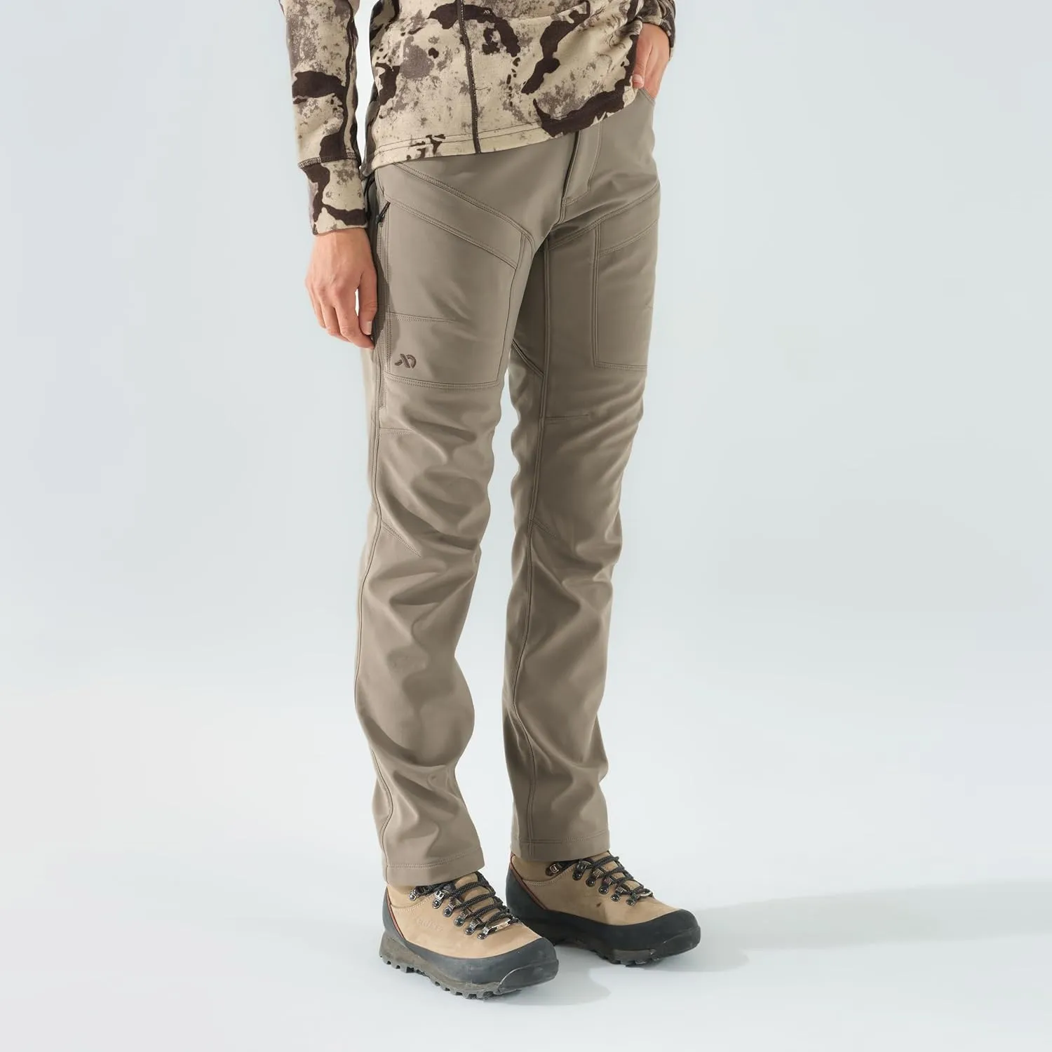 First Lite Women's 308 Lined Pant - Fleece-Lined Stretch Camo Hunting Pants with Hip Vents