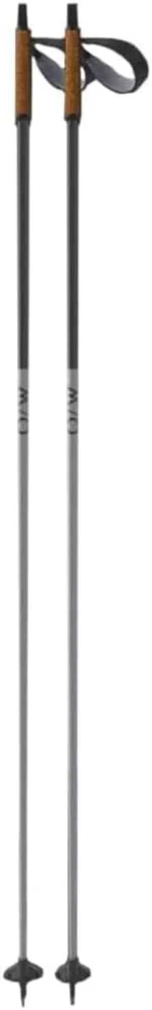 Fischer Adult Skiing Fitness Durable Lightweight Aluminum w/Cork Grip High-Performance Diamond ALC Grey/Asphalt Nordic Ski Poles