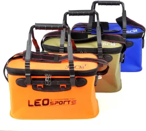 Fishing Bucket EVA Fishing Water Bucket Collapsible Live Fish Box Water Container Traveling Hiking Fishing Boating Water Bucket