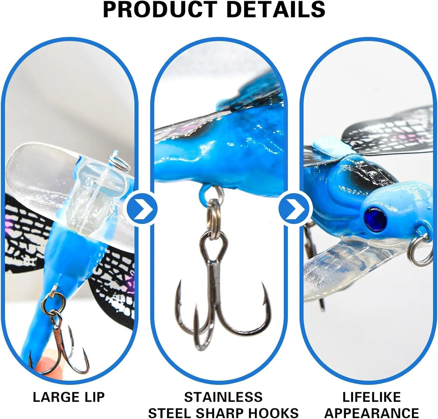 Fishing Lures Topwater Lures Simulation Set with Hooks for Outdoor Fishing Tools