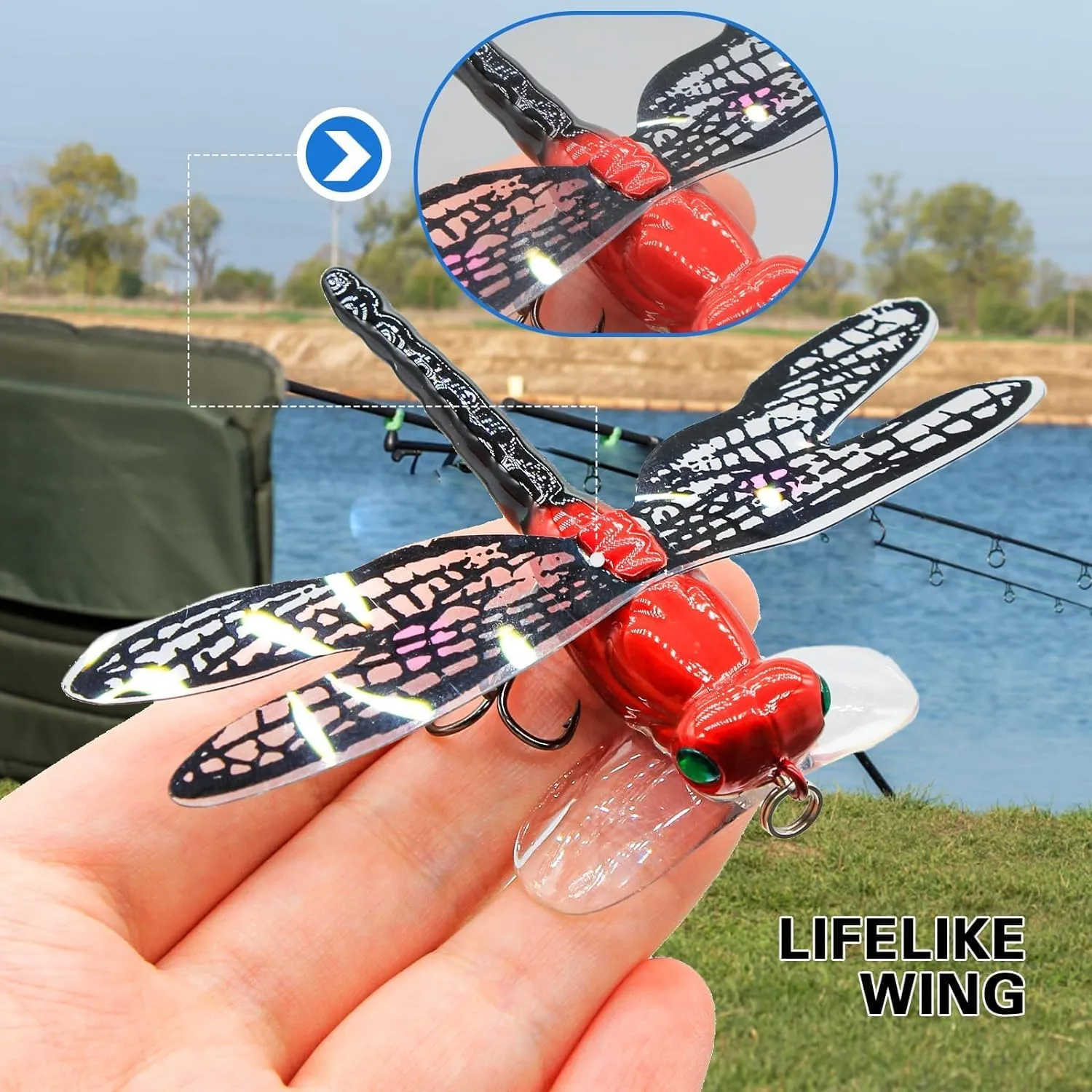 Fishing Lures Topwater Lures Simulation Set with Hooks for Outdoor Fishing Tools