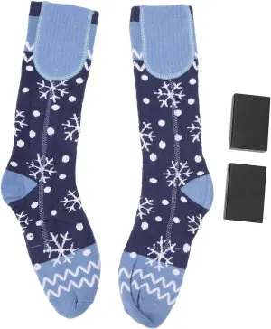 flexman Electric Heated Socks, Battery Powered, Three Speed Adjustment Elasticity Fast Heating Socks, Winter Heat Socks for Skiing, Hiking, Traveling, Camping, Climbing