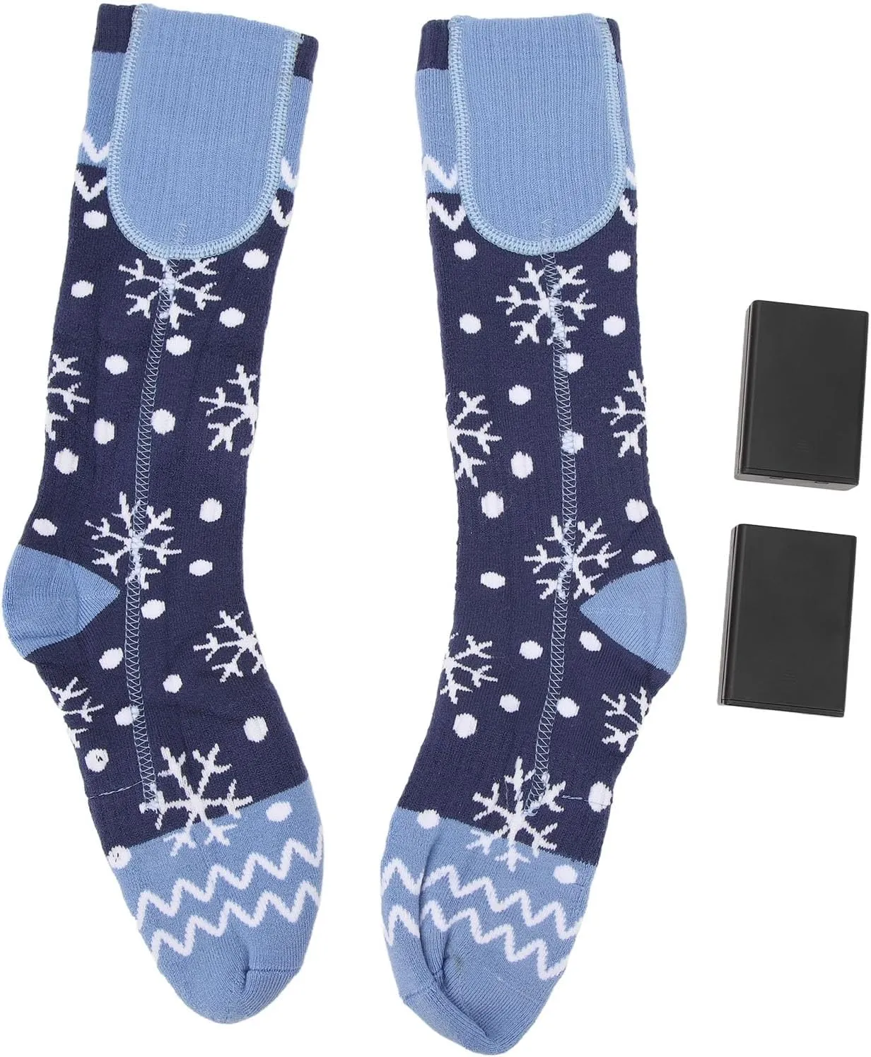 flexman Electric Heated Socks, Battery Powered, Three Speed Adjustment Elasticity Fast Heating Socks, Winter Heat Socks for Skiing, Hiking, Traveling, Camping, Climbing
