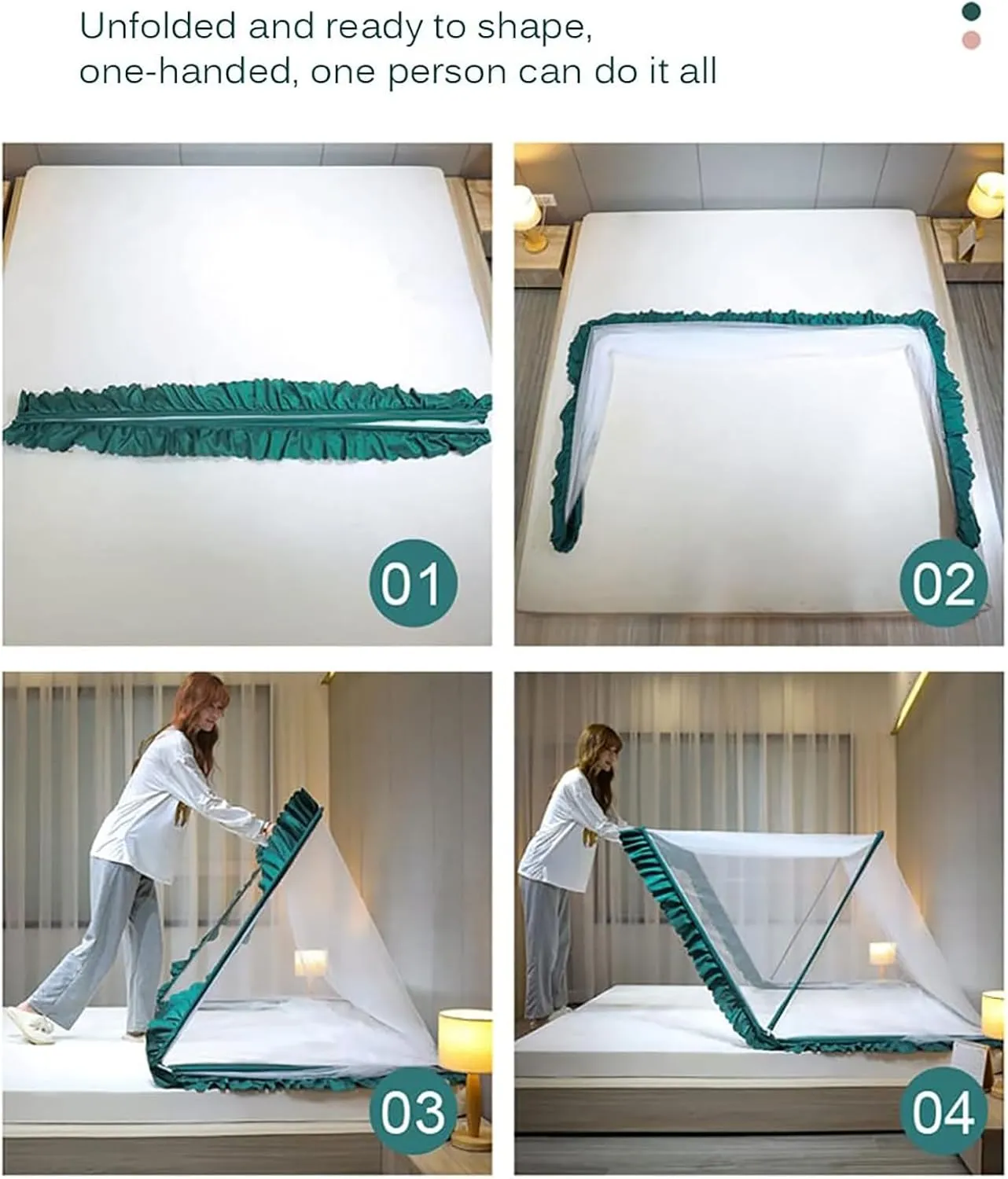 Foldable Mosquito Sleeping Net, Breathable Mosquito Net Tent, Durable Mosquito Mesh Screen for Adult Bed Courtyard Traveling,F,135 * 190 * 80cm