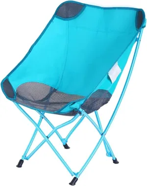 Folding Chairs Outdoor Camping Ultralight Camping Chair with Mesh Stitching Compact Folding Backpacking Seat Stool with Large Back Storage Pocket Camping Chair