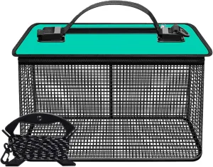 Folding Fishing Net Fishing Protections Live Fish Bucket Portable Meshes Fishing Net Storage Cage Fish Protectors Enduri