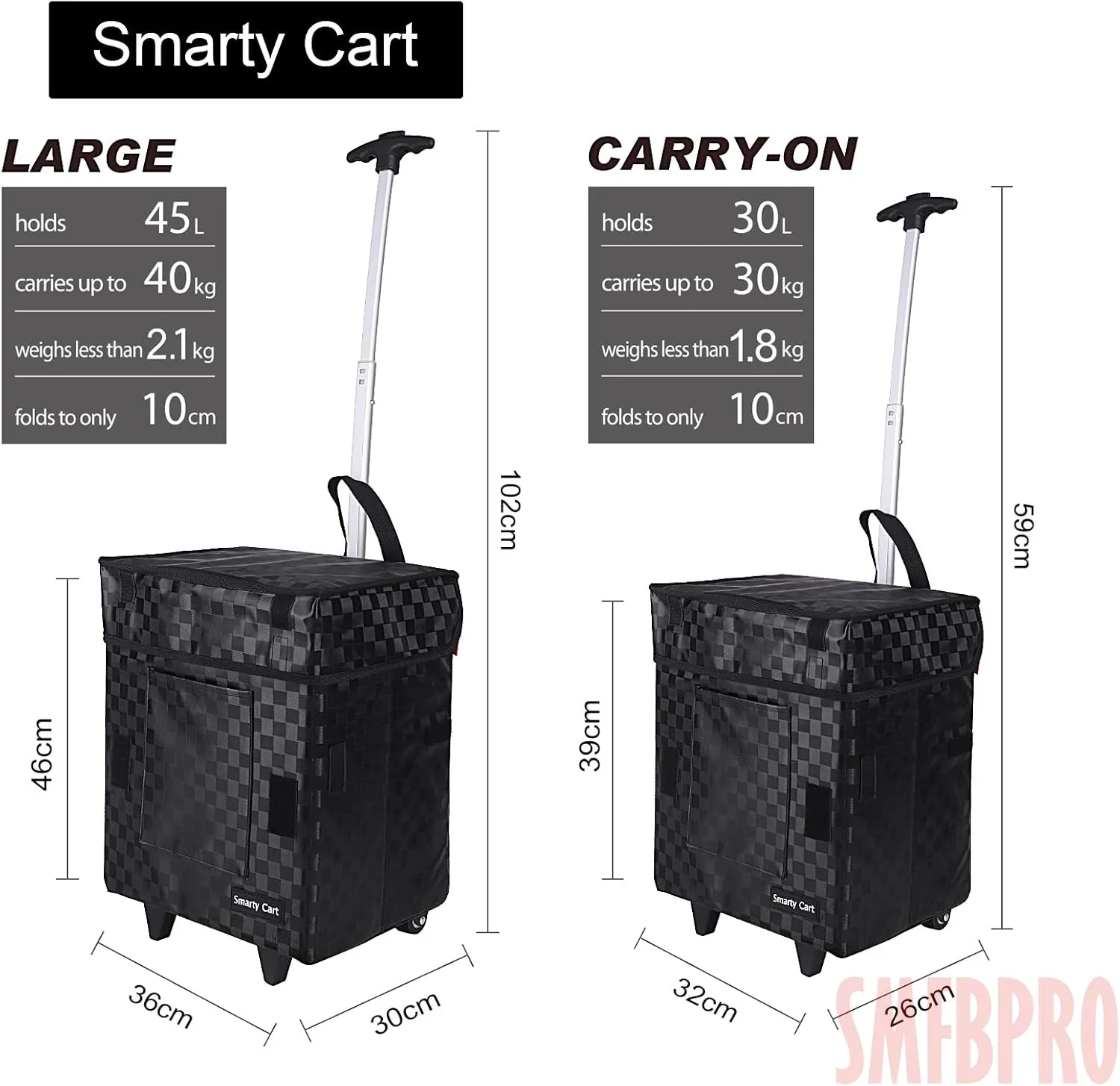 Folding Portable Rolling Crate Handcart, Smart Cart with Telescopic Handle, Collapsible Rolling Utility Basket for Supermarket & Teacher Shopping, Moving Grocery