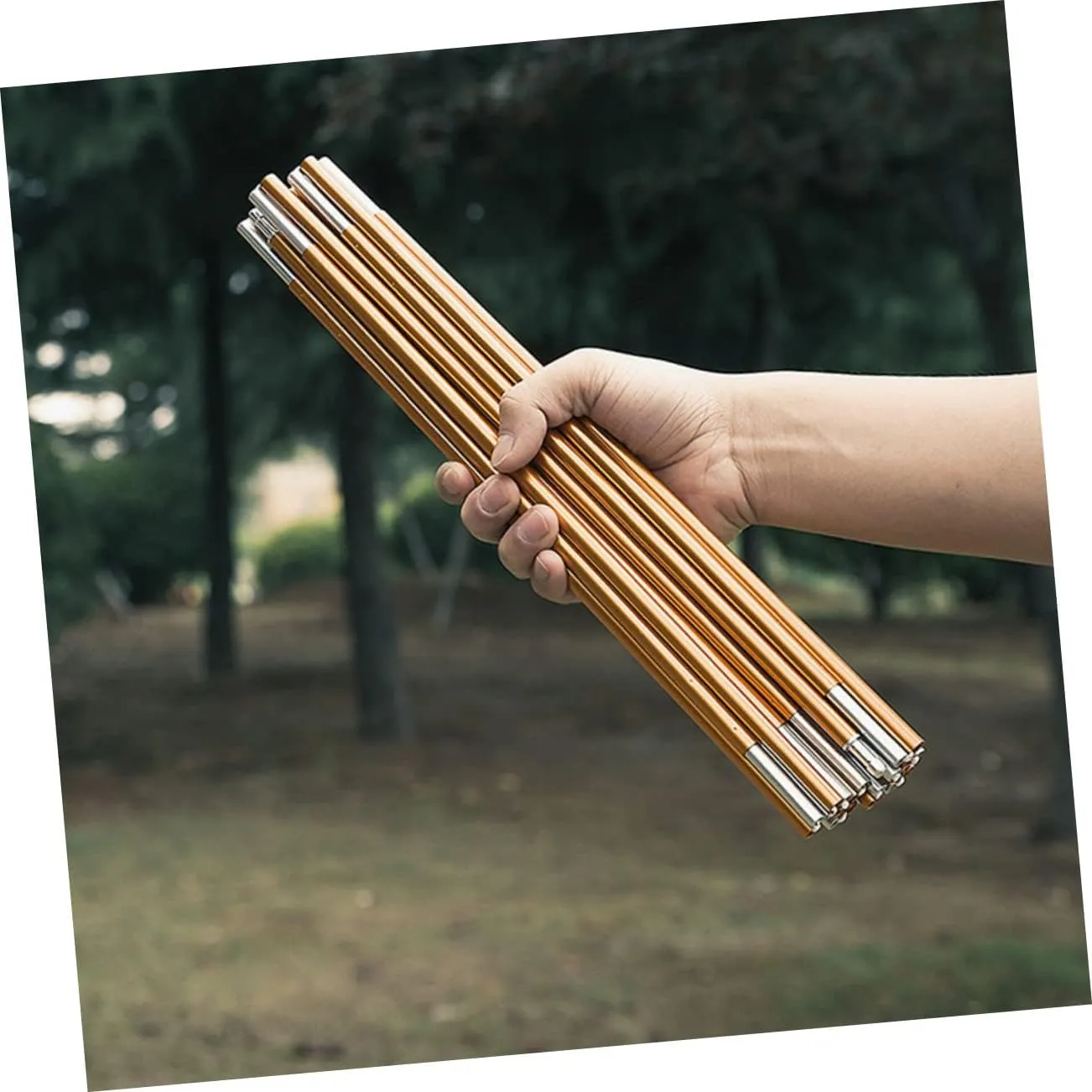 Folding Portable Tent Poles Canopy Rods for Camping Hiking and Outdoor Activities Durable Outdoor Tool