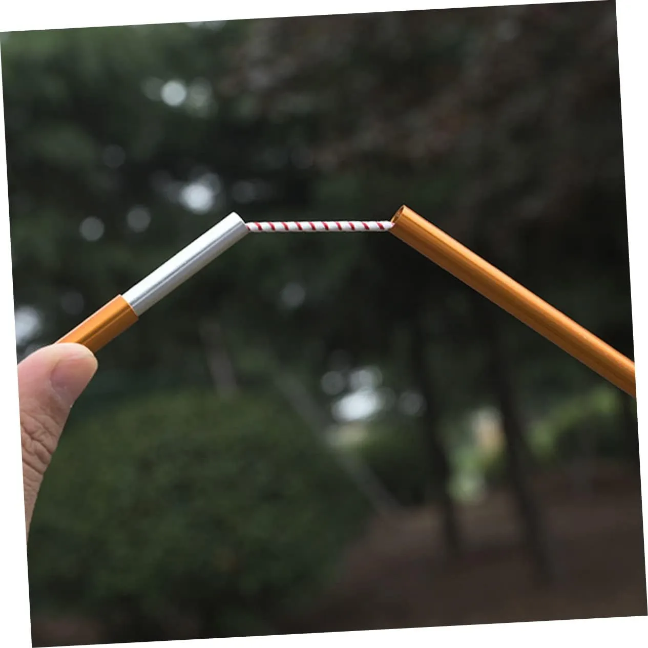 Folding Portable Tent Poles Canopy Rods for Camping Hiking and Outdoor Activities Durable Outdoor Tool