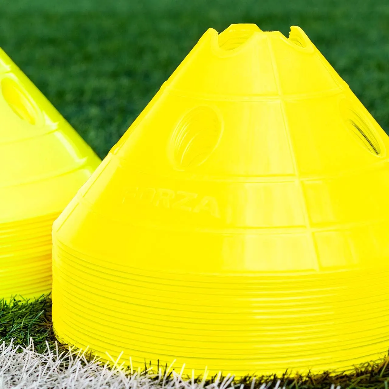 FORZA Soccer SuperCone Training Marker Domes [20 Pack] | Jumbo 5.5in Cones for Speed & Agility Training | Heavy-Duty Weatherproof PVC Options