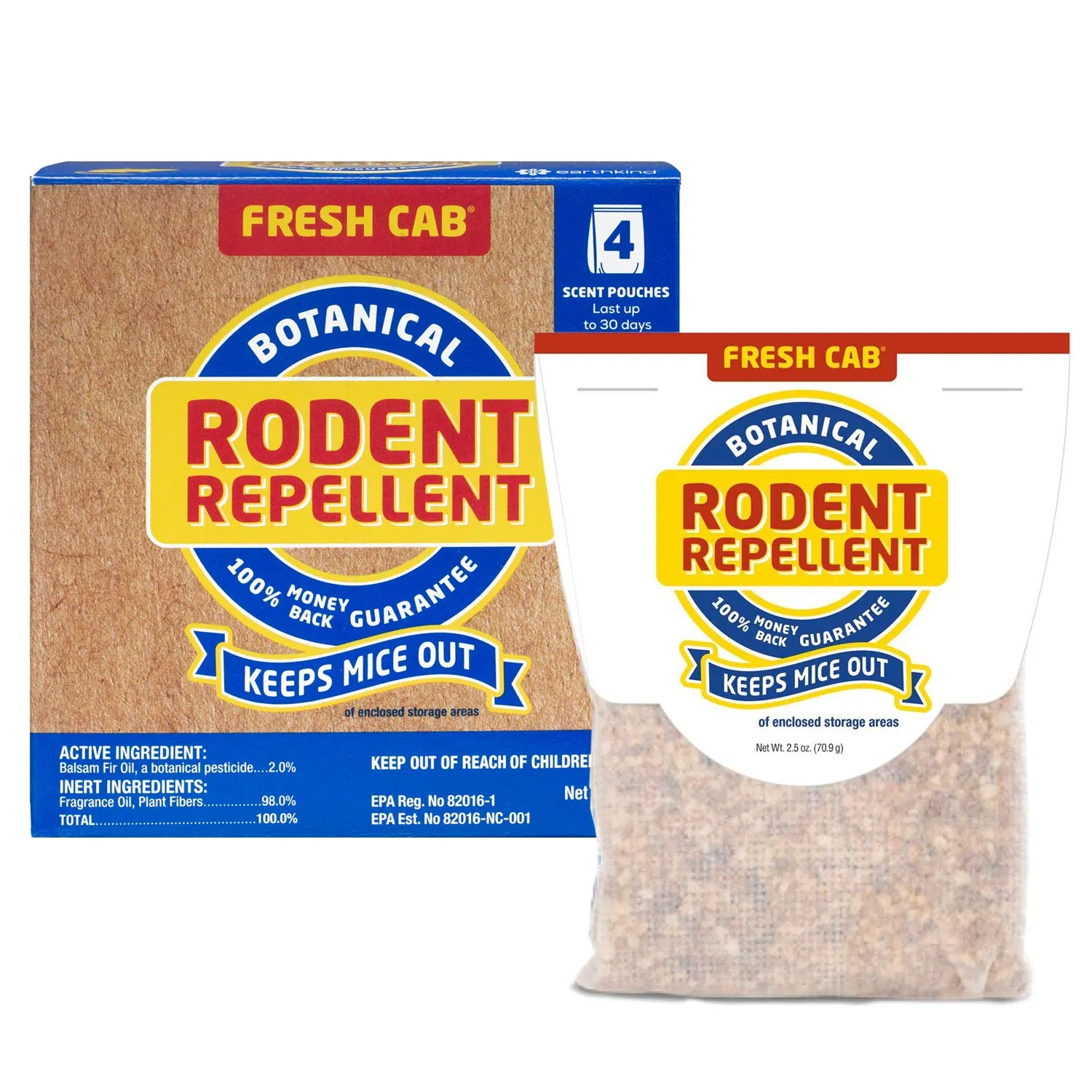 Fresh Cab Natural Rodent Repellent (16 Scent Pouches)