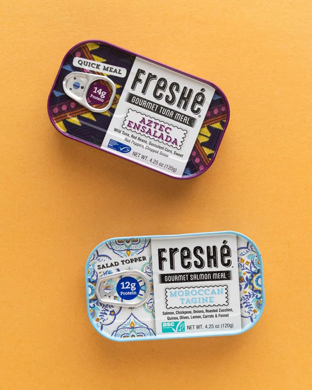 Freshé Canned Salmon Moroccan Tagine (10 Pack) - Mediterranean Style Atlantic Salmon in Olive Oil - Sustainably Farmed Tinned Fish (4.25oz Cans)
