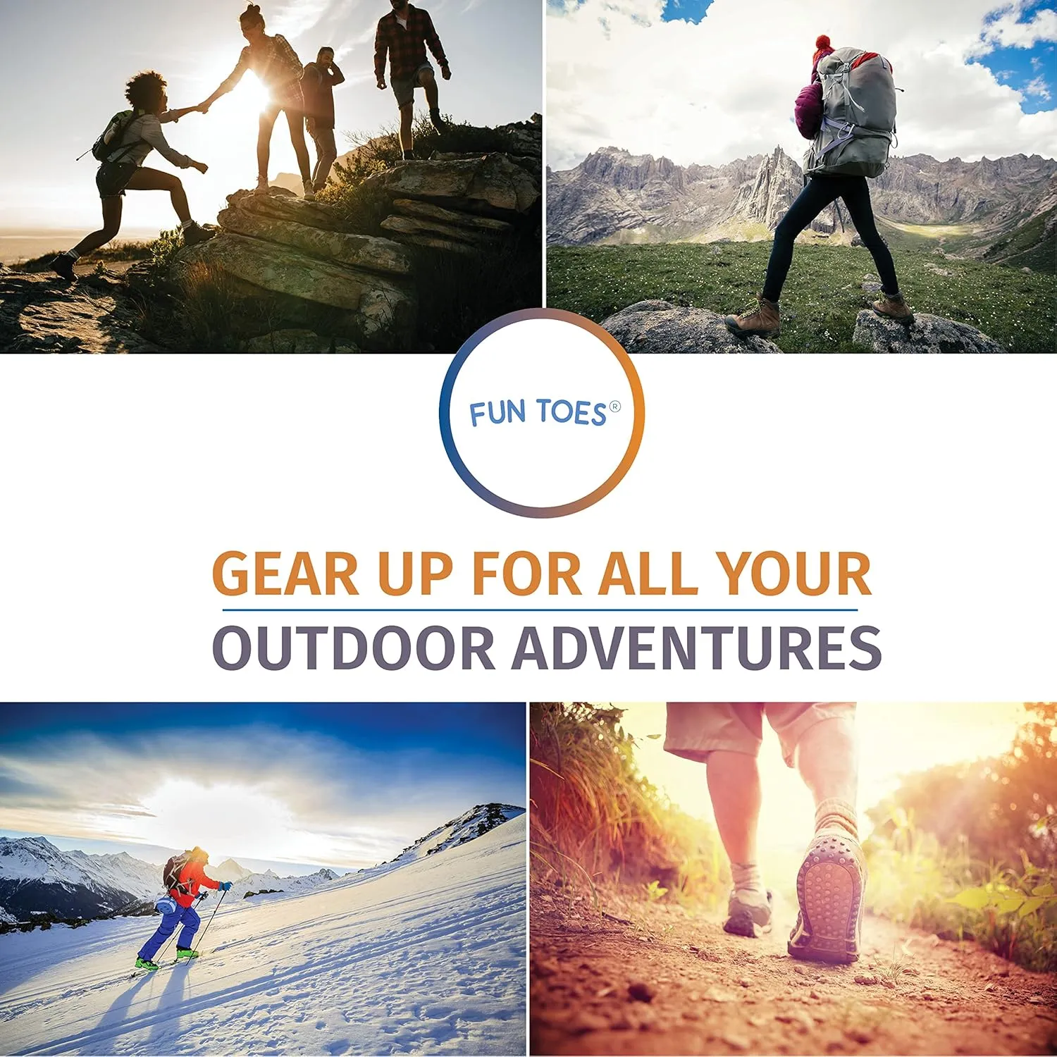 FUN TOES Boot Socks for Men, 3 Pairs Durable Thermal Insulated 80% Merino Wool Warm Hiking for Winter, Indoor or Outdoor