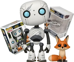 Funko The Wild Robot - Roz with Fink & Brightbill Buddy   ToyBop Protector: Pop! Movies Animation Figure (Bundled with Pop Protector Collector Case Box Gift Set)
