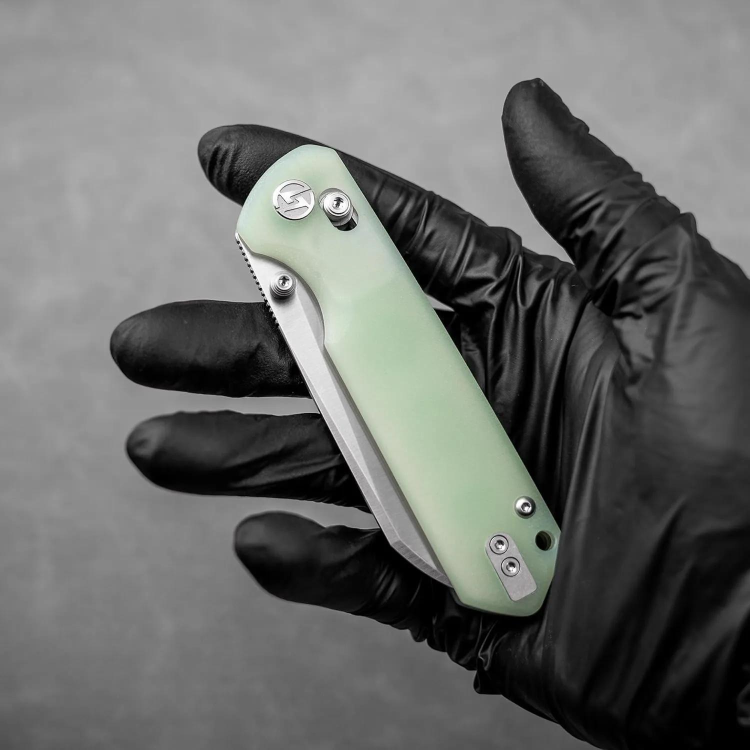 G062 Folding Knife for EDC, 14C28N Steel Blade Pocket knife, Crossbar Lock Knife for Outdoor, Survival, Hunting and Camping, 3.53oz(Nature Green Satin)