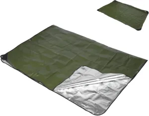 GANAZONO Thickened Multi Function Emergency Thermal Blanket Camping Mat Survival Awning for Outdoor Use for Picnics and Camping