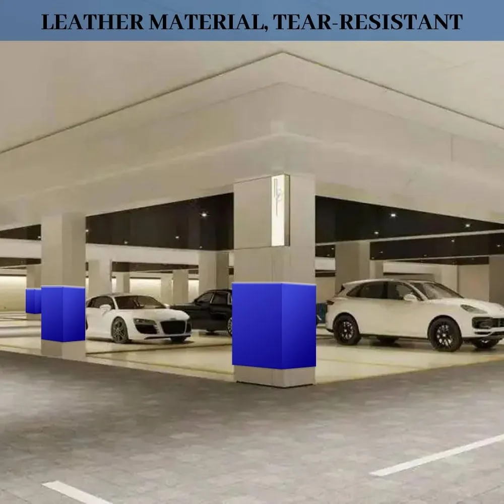 Garage Pole Padding Wrap – Self-Adhesive Basement Pole Padding Protector for Secure and Tight Fit, Ideal for Basketball Pole, Playground Pole, and Garage Pole (99x 16 Inches) Blue