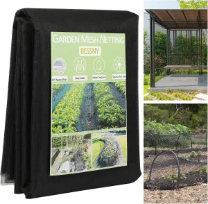 Garden Premium Mesh Netting-Protect Your Garden with 20x10 ft. Stronger PPT Nano Mosquito Netting Screen-Optimal Bird Net Barrier for Outdoor Plants, Patios, and More! (Black, 30% Shading Rate)