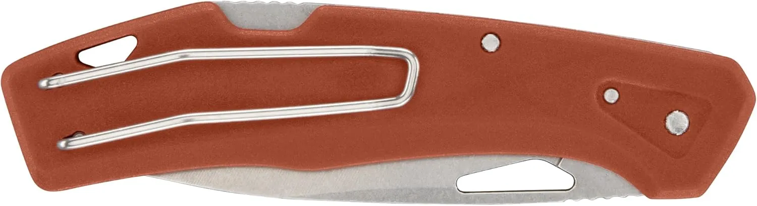 Gerber Gear LST - EDC Pocket Knife - Survival Tactical Tool for Travel, Camping & Outdoor Adventure - Lightweight & Compact Folding Knife - Stainless Steel Blade - Orange