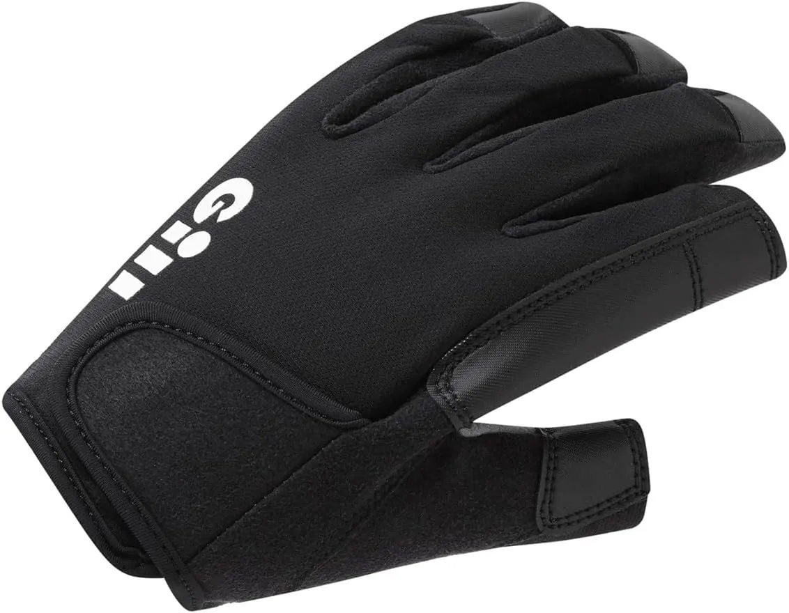 Gill Championship Sailing Gloves - Long Fingers with Exposed Finger and Thumb - Dura-Grip Fabric 50  UV Sun Protection & Water Repellent