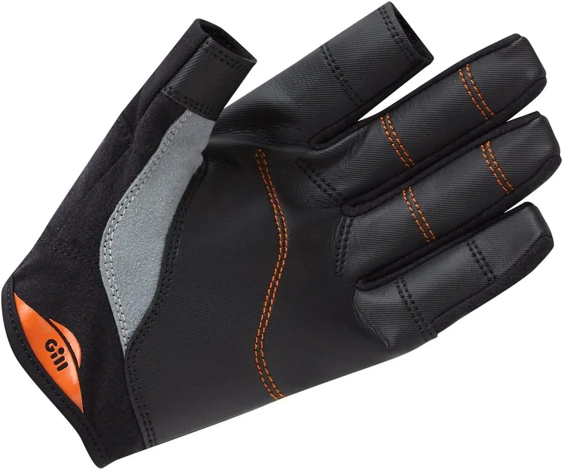 Gill Championship Sailing Gloves - Long Fingers with Exposed Finger and Thumb - Dura-Grip Fabric 50  UV Sun Protection & Water Repellent