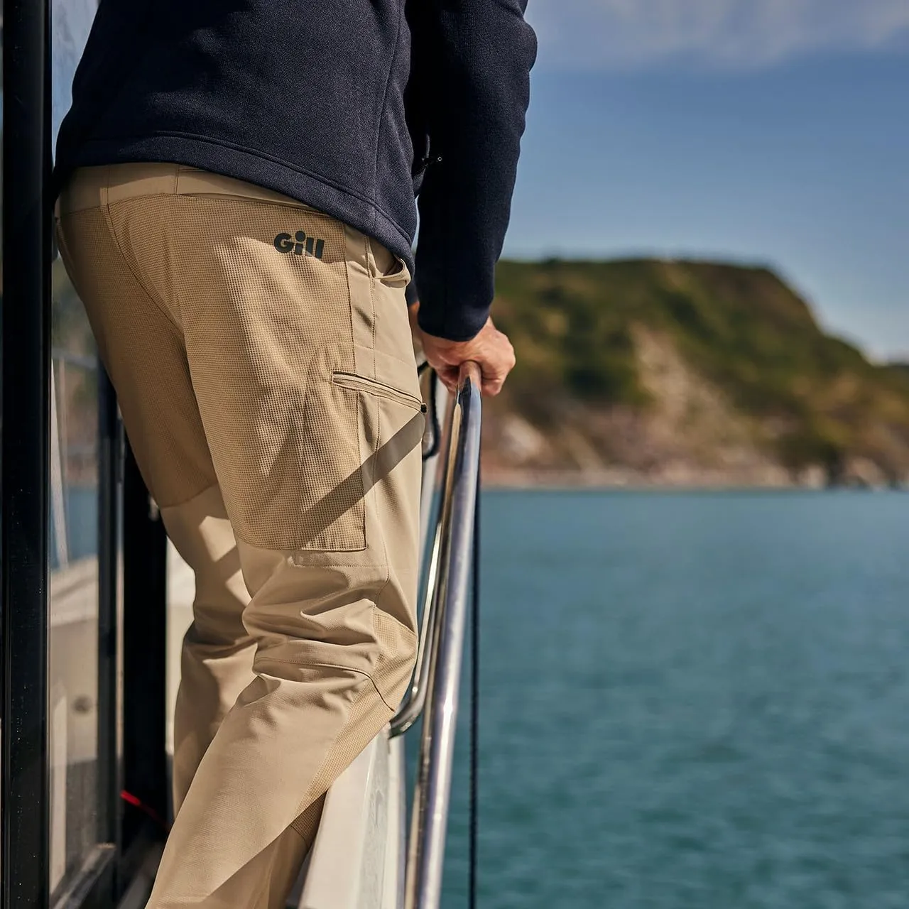 Gill Mens UV Stretch Pro Trousers Quick Dry, 50  UV Sun Protection & PFAS Free Water-Repellent Finish