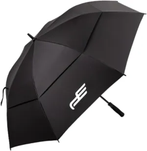 Golf Umbrella - Oversized Double Canopy Auto Open Rain Umbrella with Fiber Frame, Windproof & UV Protection for Travel, Hiking, Camping