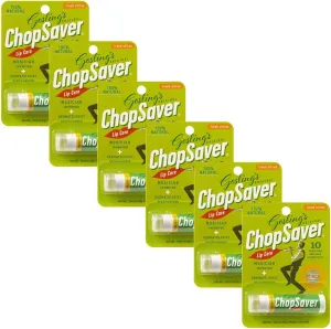 Gosling's Original ChopSaver Lip Care, All Natural Hydrating Lip Balm, Chapstick for Musicians and More, Effective Relief for Dry, Cracked Lips and Skin, Made in USA, 0.15 Oz (Pack of 6)