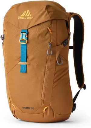 Gregory Nano 28L Unisex Day Hiking/Commuter/Active Travel Backpack, Breathable Backpanel, Hydration Port, One Size Fits All, Moab Tan