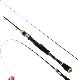 GRFIT Fishing Rod Fishing Rod for Raft Super Light Portable Fishing Rod Reinforced Carbon Fiber Fishing Tackle 120cm 180g Portable Fishing Rod