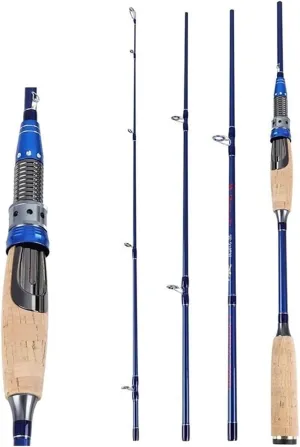 GRFIT Fishing Rod Section Fishing Rod 2.1m 2.4m Portable M Power Carbon Fiber Ultralight Carbon Fiber Travel Rod Portable Fishing Rod