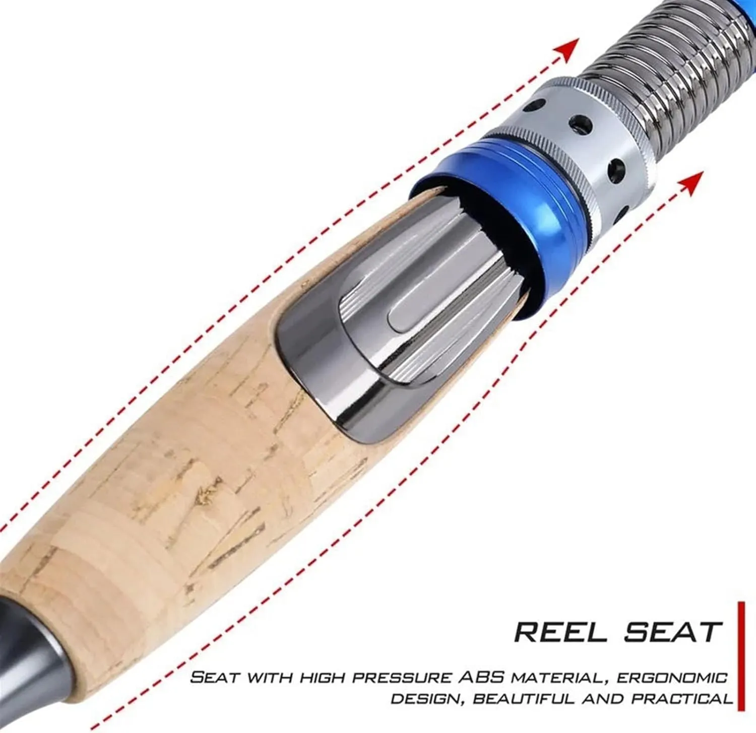 GRFIT Fishing Rod Section Fishing Rod 2.1m 2.4m Portable M Power Carbon Fiber Ultralight Carbon Fiber Travel Rod Portable Fishing Rod