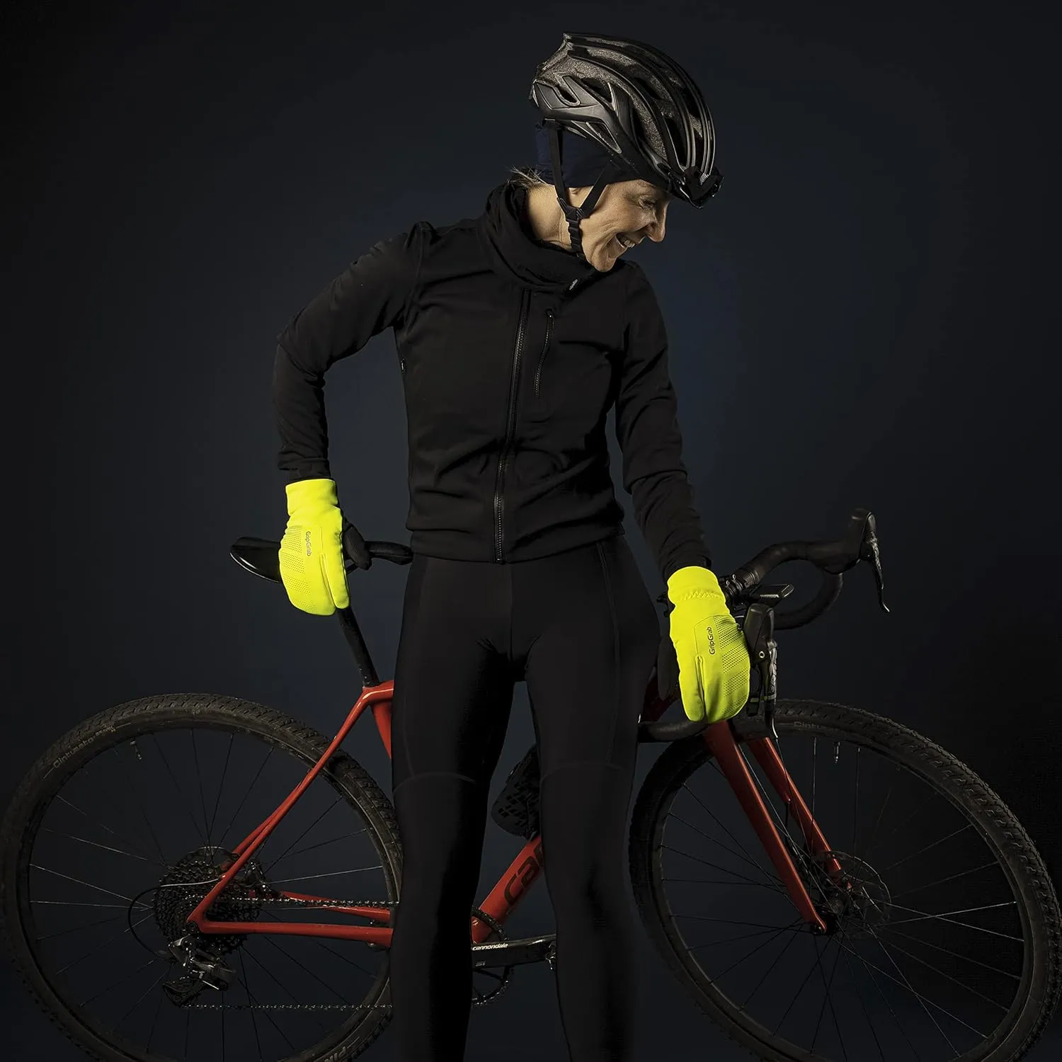 GripGrab Ride Windproof Deep Winter Lobster 3-Finger Cycling Gloves Thermal Fleece Lined Padded Windproof Cold Weather Water-Repellent