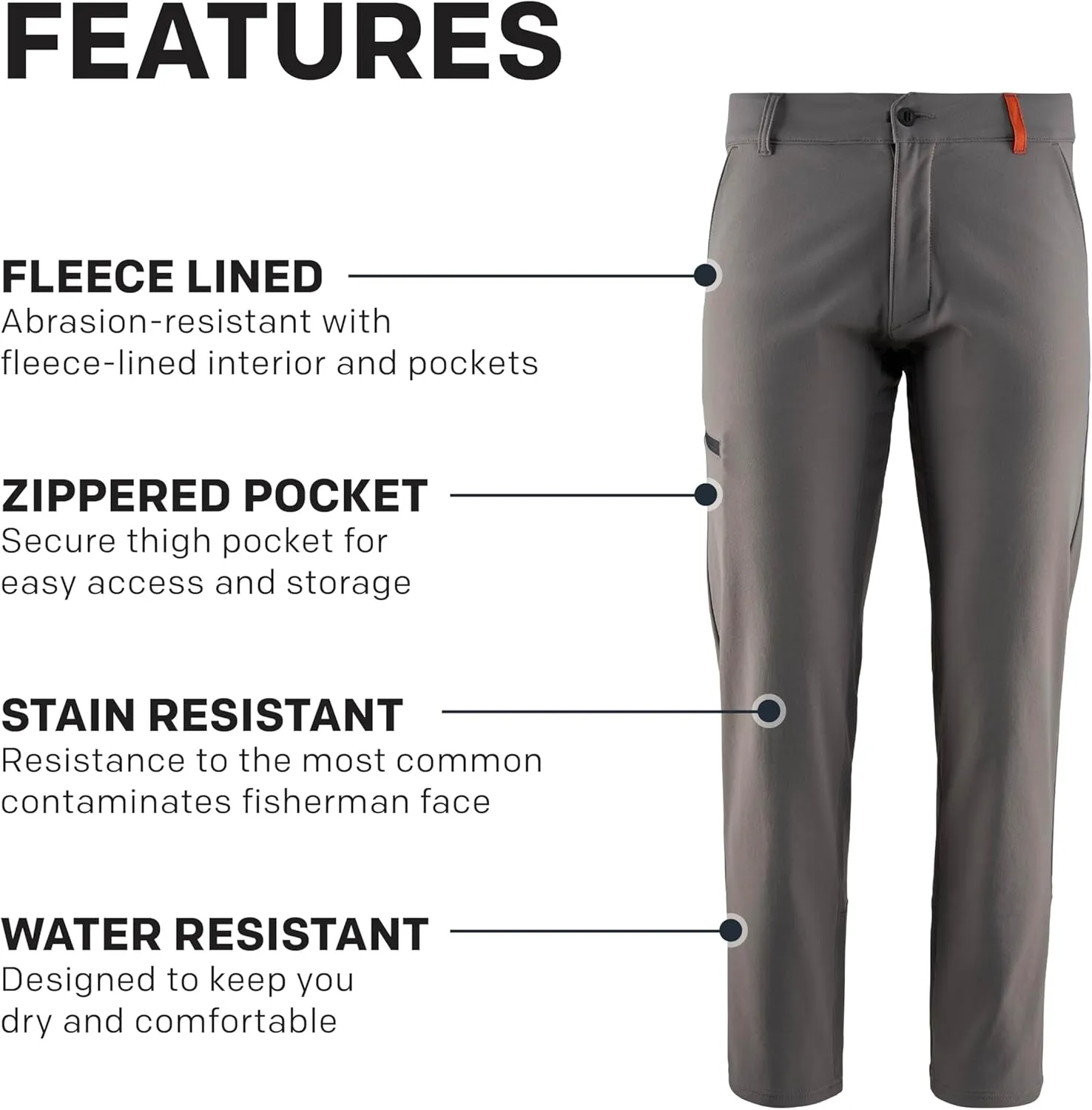 Grundens Kryall Pant - Men’s Layering Pants, Wind and Weather Resistant, Stain Resistant, Breathable