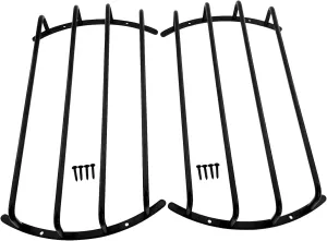 GS Power Bar Grille for Car Audio Subwoofer and Speaker. Available Grill Size 10 inch or 12 inch, Finish Chrome or Matte Black (2 pc)