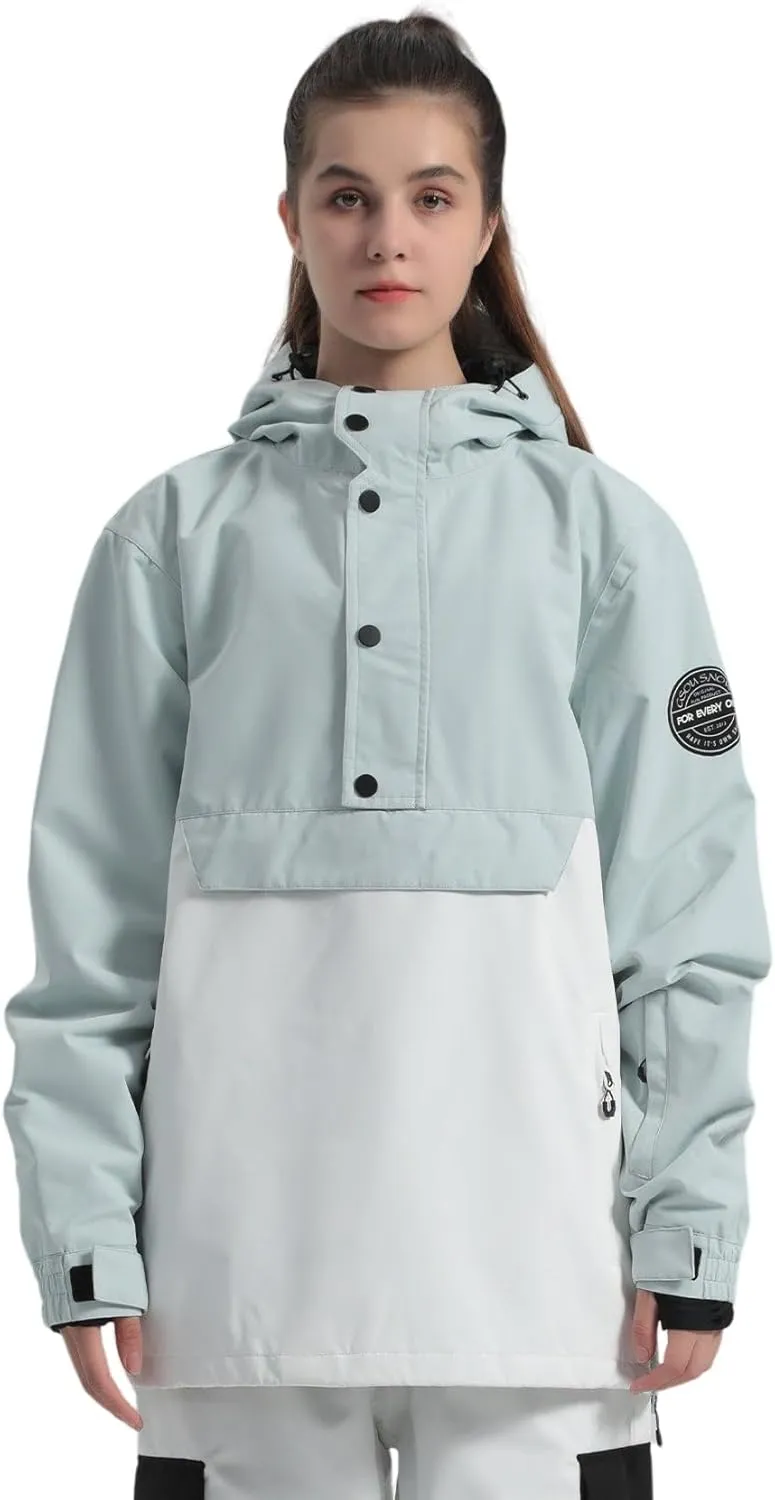 GSOU SNOW Women Ski Jacket Snow Coat Waterproof Windproof Snowboarding Jacket Coat Insulated Warm Winter
