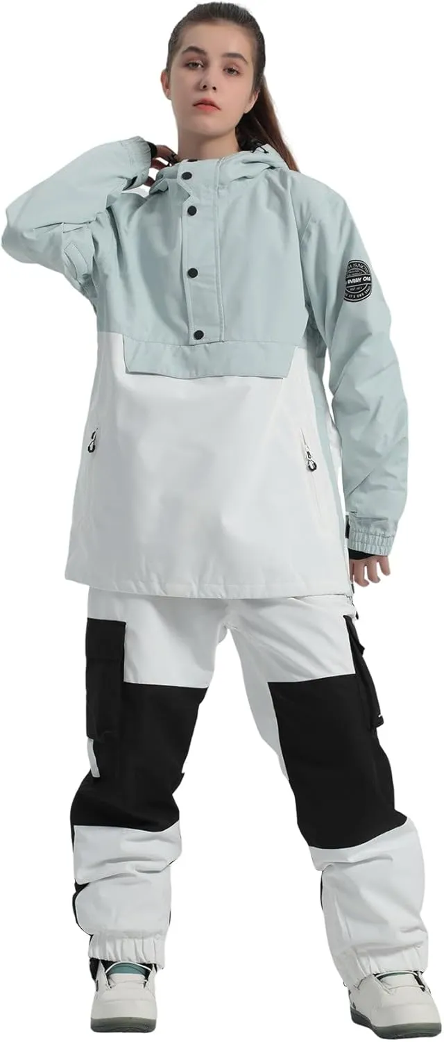 GSOU SNOW Women Ski Jacket Snow Coat Waterproof Windproof Snowboarding Jacket Coat Insulated Warm Winter