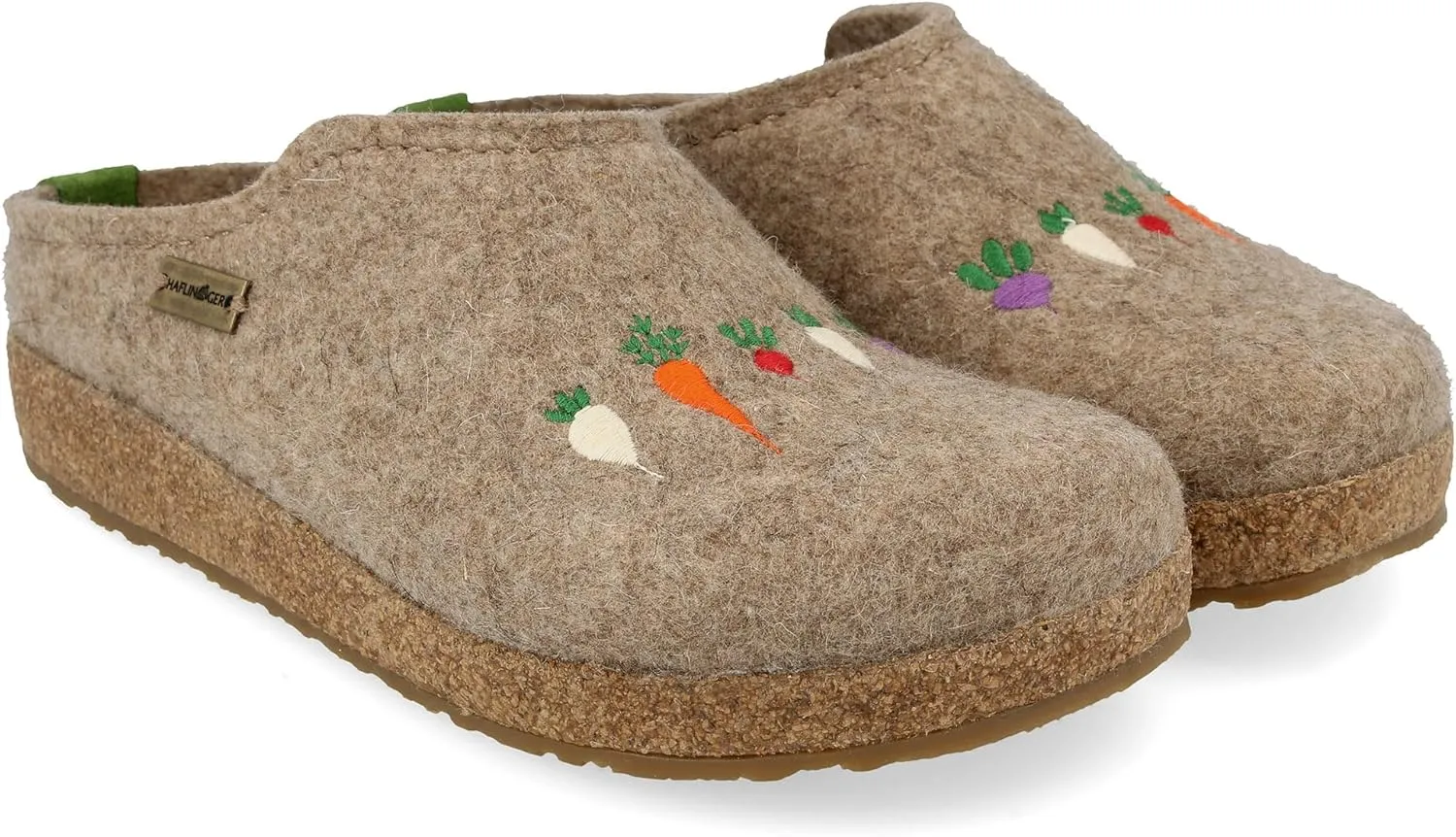 HAFLINGER Grizzly Roots Felt Clog Wool Slipper Unisex