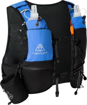 Haimont Hydration Running Vest with Water Bottles for Women Men, Adjustable Lightweight 8L Water Backpack with Soft Flasks for Trail Running