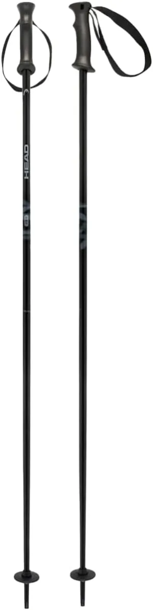 HEAD Joy Women's Lightweight Durable Aluminum All-Mountain Downhill Sports Ski Pole with Star Tip, Aerodynamic Race Basket, Automatic Strap & SBS Soft Handle Grip