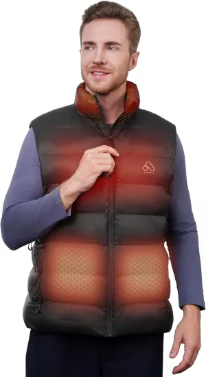 Heated Vest for men with Battery Pack, Rechargeable, Lightweight Fast Heating, Ideal Christmas Gifts for Him