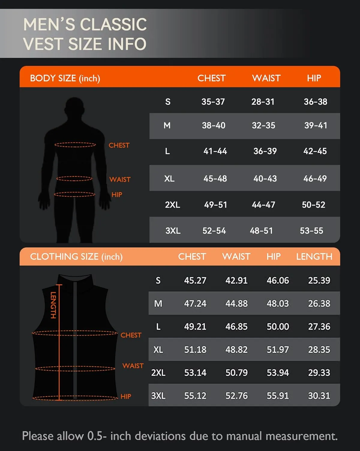 Heated Vest for men with Battery Pack, Rechargeable, Lightweight Fast Heating, Ideal Christmas Gifts for Him