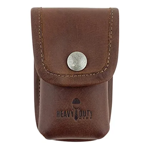 Heavy Duty Hide, Multitool Sheath Handmade from Full Grain Leather - Belt Holster Tool Pouch, Carry Tools on Your Hip for Easy on The Job Access -