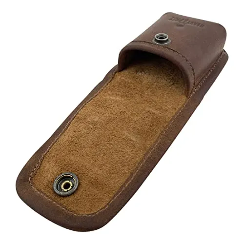 Heavy Duty Hide, Multitool Sheath Handmade from Full Grain Leather - Belt Holster Tool Pouch, Carry Tools on Your Hip for Easy on The Job Access -