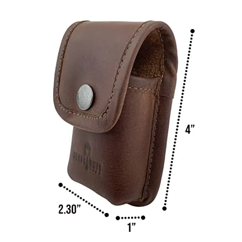 Heavy Duty Hide, Multitool Sheath Handmade from Full Grain Leather - Belt Holster Tool Pouch, Carry Tools on Your Hip for Easy on The Job Access -